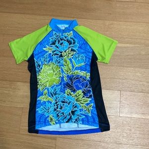 YMX Yellowman Women’s Small Floral Cycling Jersey
